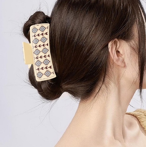 Aztec Print Hair Claw - Picture 1 of 5